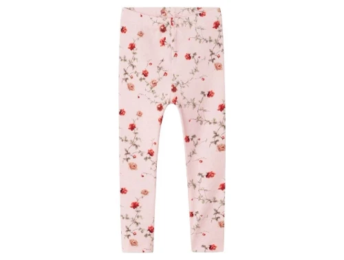Lyserøde leggings med rosenprint fra Name It 13243168 ballerina 